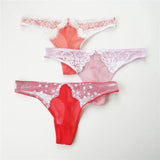 3 Pcs/Lot T-Back Underwear Women Sexy Soft Lace Panties Thong And G Strings Female Seamless Lace Hipster Lingerie