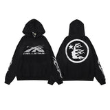 High Street Ins Minority Retro Print Letters Loose Hooded Sweaters For Men And Women In Autumn And