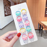 New Girls Cute Cartoon Flower Small Scrunchie Kids Ponytail Hair Tie Elastic Hair Bands Fashion Hair Accessories