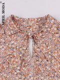 Arrival Robe De Cocktail 50s Women Dresses Summer Retro Floral Print V-Neck Flared Swing A-Line Dress Knee-length