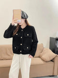 Autumn And Winter New Imitation Mink Velvet Thickening Temperament, Small Fragrance Style, Fashionable Knitted Cardigan Jacket