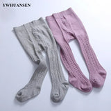 0 to 12 Yrs Combed Cotton Children's Tights Cable Knitted Girls Pantyhose High Quality Warm Tights Baby Girls