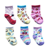 Pairs/lot 0 to 6 Yrs Cotton Children's Anti-slip Boat Socks For Boys Girl Low Cut Floor Kid Sock With Rubber Grips Four