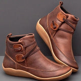 Winter New Martin Boots, Short Boots, Round Head Sleeve Boots, Women's Boots, Large Size Low Boots,