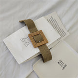 bucklet braided belt summer dress bohemian belt women 2020 korean