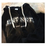 Embroidery Sweatshirts Women New Plus Size Hoodies Women Y2k Casual Clothes Teens Vintage Retro Winter Women
