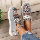 Spring New Laced Canvas Loafers, Women's Shoes, Flat-Soled Casual Shoes, Ladies' Cloth Shoes, Mother's
