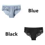 Women's Invisible Underwear Panties Intimate Briefs For Women Sexy Transparent Floral Lace Panties Seamless Panty