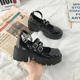 Women Shoes Japanese Style Lolita Shoes Women Vintage Soft High Heel Platform shoes College Student Mary Jane shoes