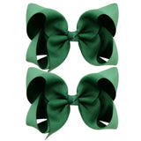 4'' Cute Solid Grosgrain Ribbon Bowknot Hair Clips For Girls Handmade Hairpins Barrettes Headwear Kids Hair