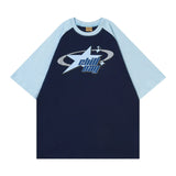Star Graphic Raglan Short Sleeve Oversized TeeOutfit