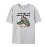Running From Responsibility Graphic T-Shirt- Outfit