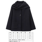 Women's Autumn New Asymmetric Scarf Short Loose Knit