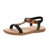 Summer New Fashion Trend Women's Sandals Elastic Belt Lightweight And Comfortable Sandals Plus Size