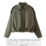 Spring Pilot Jacket Bat Sleeve Zipper Loose Tuffen Jacket Women's Casual