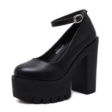 2025 New Ultra-High-Heeled Women's Shoes Stage Model Single-Shoe Coarse Night Club DJ Work Shoes Show