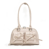 The Galactic Satchel Bow Leather Shoulder BagOutfit