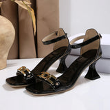 Chain With A Heel Sandals Woman's Head Buckle Thin Fashion Cool