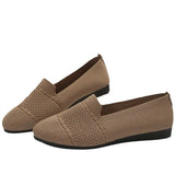 Flat-Bottomed Knitted Low-Shoe Single-Shoe Women's Foot Pedaled Shallow Bean