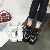 Spring New Style Bailai Sports Shoes Korean Version Student Net Cloth Shoes Heighten Women's Shoes Thick Soles Travel Leisure