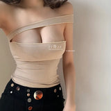 Irregular Lace Ruffle Super Sexy Hollow Out 3 Ways To Wear Slim Tube Top Fold Tops Tank Camis Women Girl Female