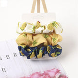 Set Scrunchies Hair Ring Candy Color Hair Ties Rope Autumn Winter Women Ponytail Hair Accessories 4-6Pcs Girls Hairbands