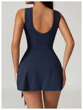 Tank Wrap Skort Tennis Dress- Outfit