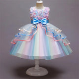 Girls Dress Birthday Party Princess Dress Lace Kids Ball Gown Elegant Dress Casual Children Tulle Dots Dress Size