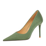 Zingj Retro High Heels Women's Shoes With Ultra High Heel Shallow Pointed Spring And Autumn New High Heel Single