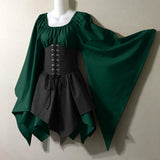 New Party Long-Sleeved Women's Renaissance Medieval Dress Festive