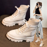 Women Fashion Autumn and Winter Nude Boots 2022 New Casual Women Shoes Short Boots Woman British Style Botas De