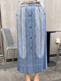 Folding 2025 Summer New Temperament Fashion With Daily Commute To Wear Exquisite Denim Button Half