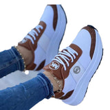 Zingj Women's Casual Wedge Heel Sneakers 2024 New Plus Size Strap With A Single Size