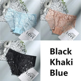 Sexy Low Waist Women's Underwear Lace Plus Size Seamless Panties Breathable Lingerie Female Briefs Solid Hollow