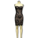 2025 New Women's Lace Lace Sling Skirt Dress Body And Hip