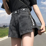 Fashion Summer Mini Casual High Waist Sexy Women's Jeans Short Pants Denim Shorts Distressed Hot Vintage Aesthetic