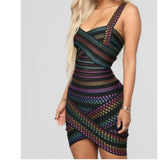 Women's New Sling V-Neck Thousand Bird Ge Hot Sexy Body-Body-In-Hand
