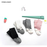 0 to 3 Yrs Lovely Kitten Tights For Baby Girls Dot Toddler Kids Pantyhose Soft Cotton Cat Children Trousers