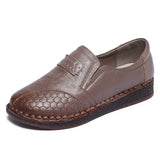 2021 Fashion Women Shoes Genuine Leather Loafers Women Casual Shoes Mother Soft Comfortable Shoes Women Flats