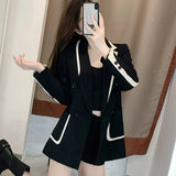 Zingj Jacket Female Autumn New Temperament Slim Small Design Sense Small Suit Jacket Small Tide-Outfit
