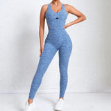 Zingj Adjustable Shoulder Strap Yoga Dance Belly Peach Hip Sports Stretch Tight Suit-Outfit