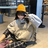 Women Autumn Winter Trendy Korean Style Simple Casual Ulzzang High Quality Streetwear Soft Loose Solid Womens