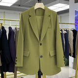 Zingj Suit Jacket Female Small Man 2024 Spring And Autumn Short Retro Korean Version Casual Show Thin Suit