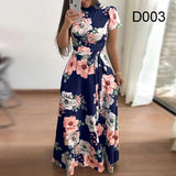 Size Autumn And Winter Women's New Style 2022 Dress Print Street Long-sleeved High-neck Tie Long