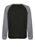 Patchwork Striped Crew Sweatshirt- Outfit