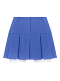 Cropped Blazer And Pleated Mini Skirt Set-Outfit