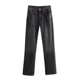 Long Leisure New Autumn 2025 Wide-Legged Jeans Women's