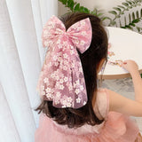 Girls Beautiful Chiffon Bow Print Flower Strawberry Hairpins Headband Kids Sweet Hair Decorate Clip Fashion Hair