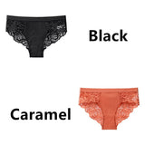 Women's Invisible Underwear Panties Intimate Briefs For Women Sexy Transparent Floral Lace Panties Seamless Panty