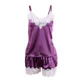 Sexy Pajama Sets Cartoon Pattern Pajamas Strap Sleeveless Cami Set Sleepwear Female Summer Pijamas Night Wear Home